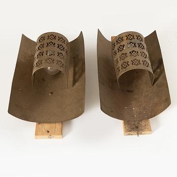 Vägglampor, ett par, 1900-talets mitt.