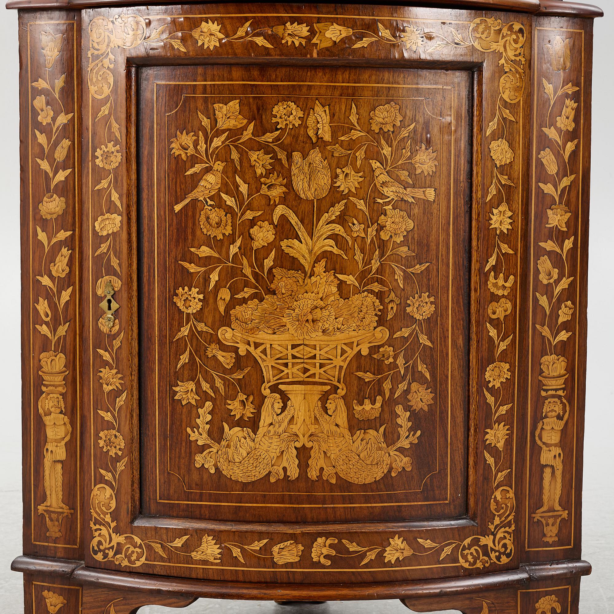 Hörnskåp, Holland 1800-tal.