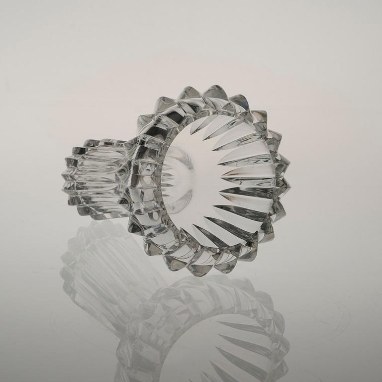 VAS, glas, "Gul näckros", signerad Aimo Okkolin Riihimäen Lasi Oy.