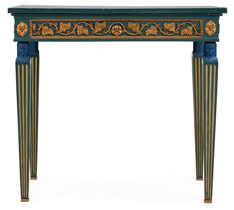 A late Gustavian circa 1800 console table in the manner of P. Ljung.