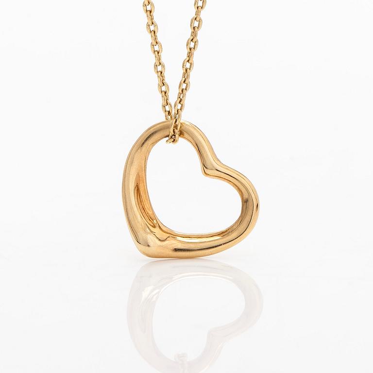 Tiffany & Co, Elsa Peretti, halsband, "Open Heart", 18K guld.