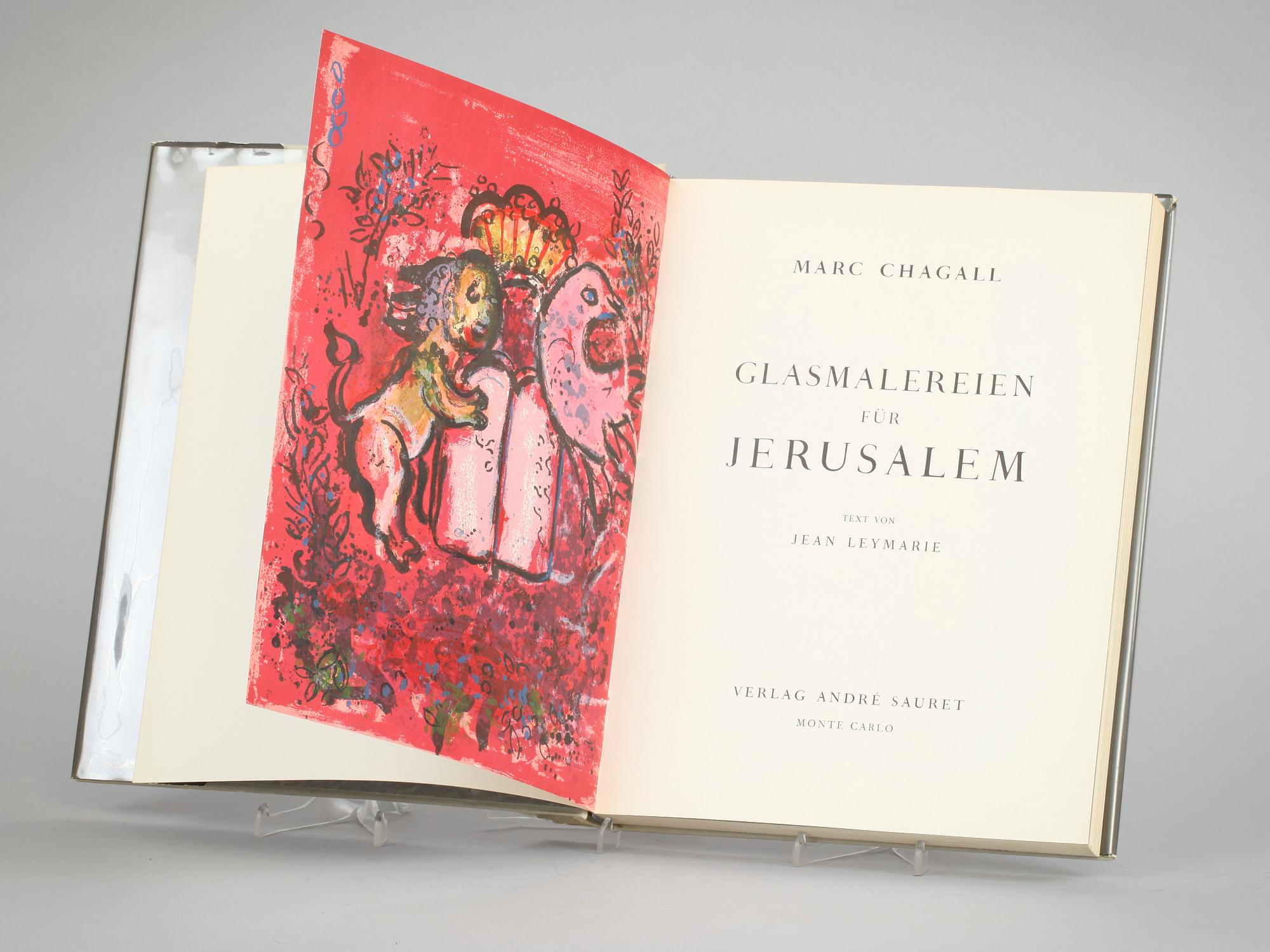 BOK, Marc Chagall, innehållande 2 färglitografier.