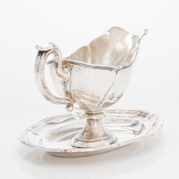 Såskanna, silver, Gebrüder Kühn, Schwäbisch Gmünd, Tyskland 1900-tal.