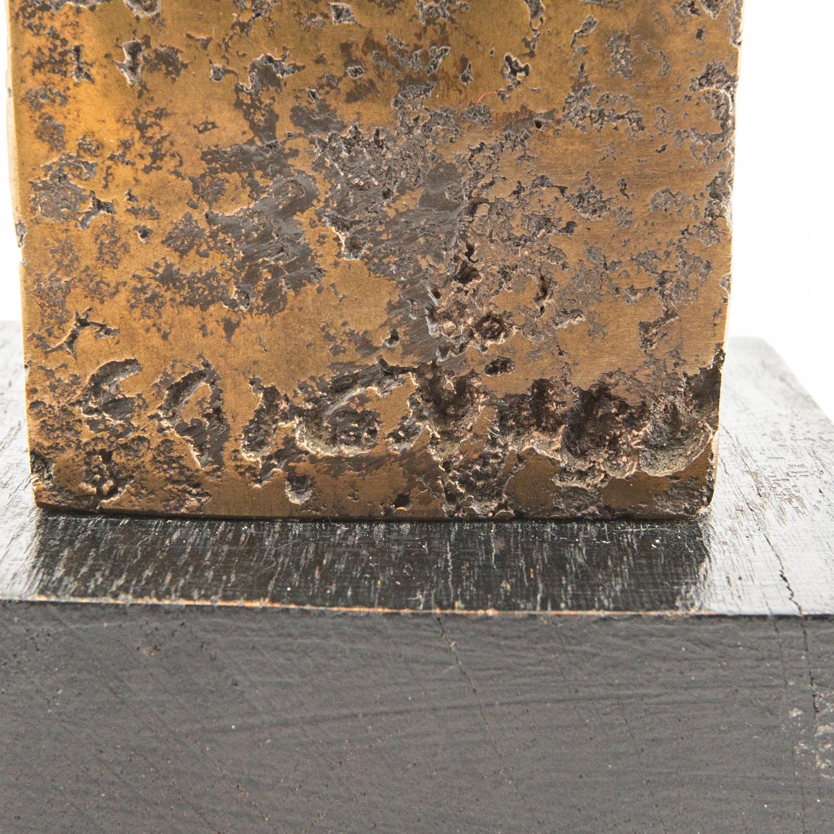 James Coignard, a signed bronze sculpture.