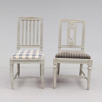 STOLAR, 2 st, gustavianska, 1700-/1800-tal.