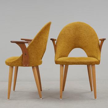 FÅTÖLJER, ett par, 1950-tal.