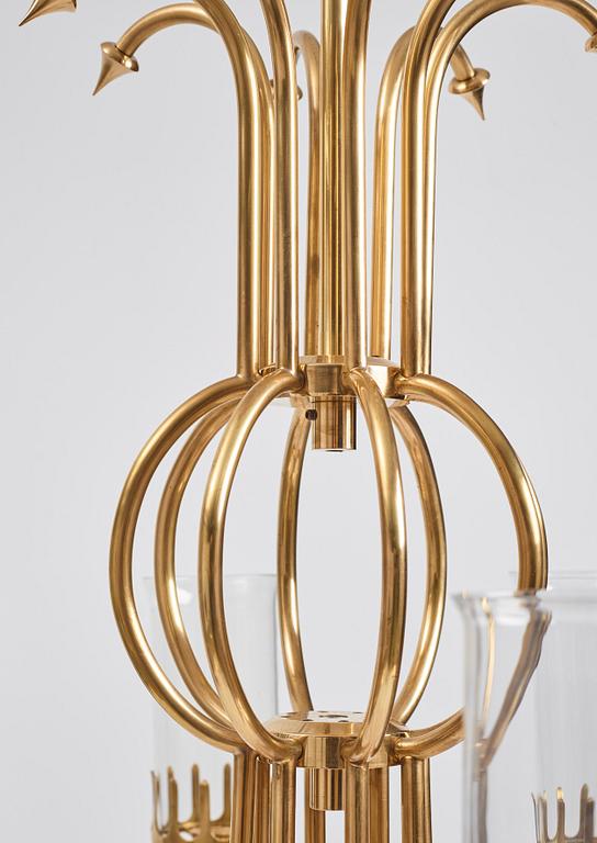 Björn Wiinblad, a  "Hurricane", chandelier, Denmark ca 1970.