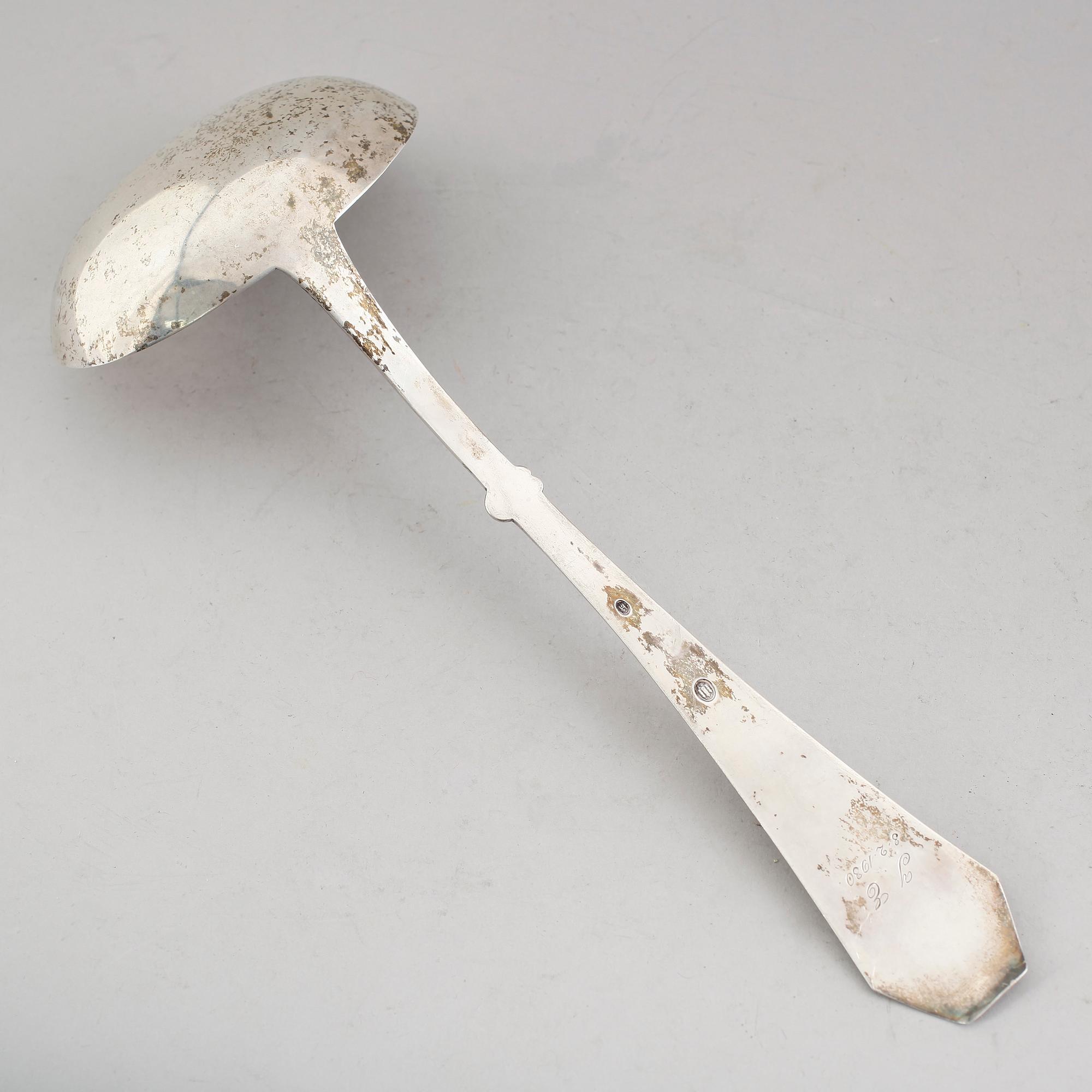 SOPPSLEV, silver, 1927, Danmark. Vikt ca 209 gram.