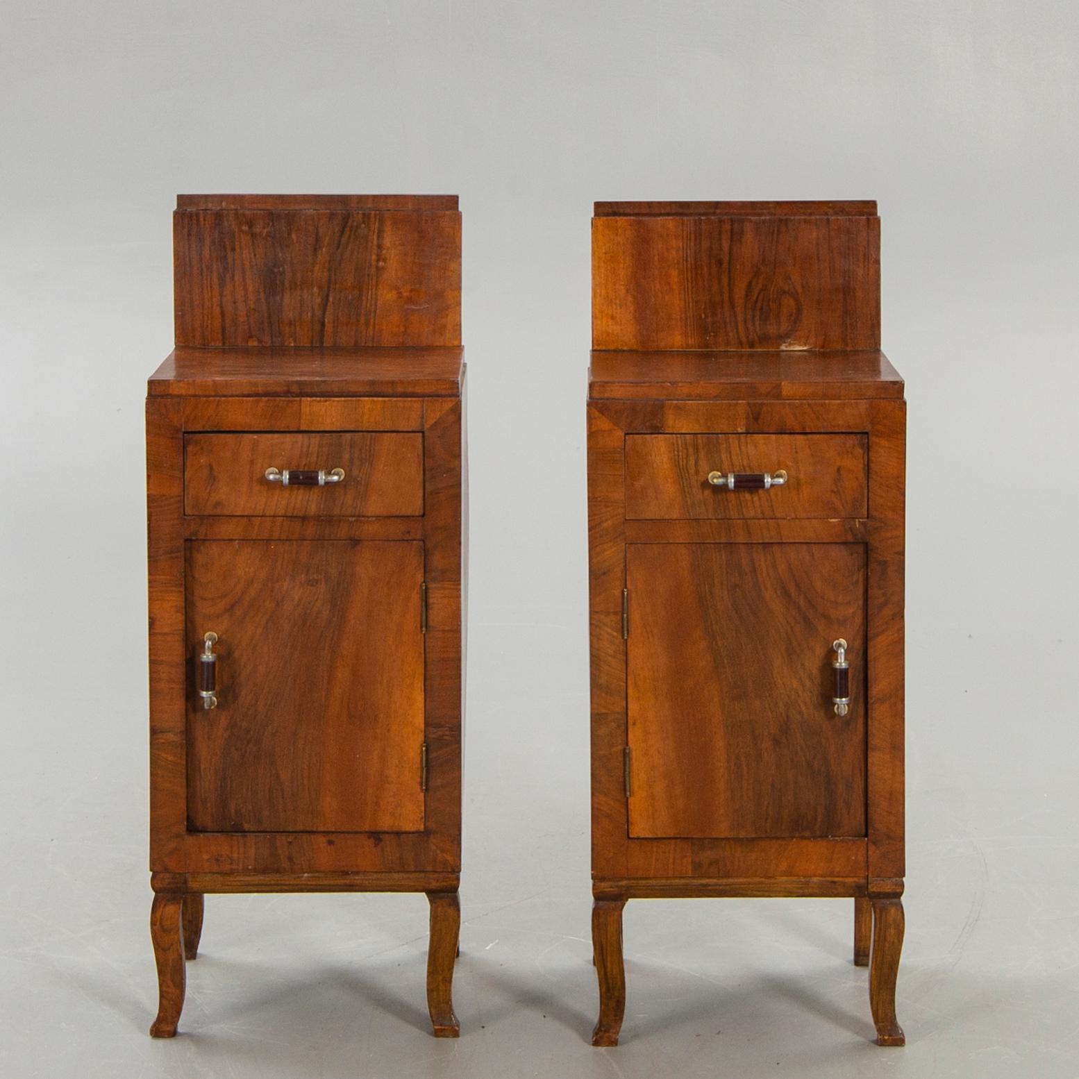 Sängbord ett par Art Deco 1900-talets första hälft.