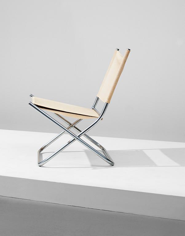 HANS J WEGNER, a folding chair, prototype for Johannes Hansen, Denmark 1960's.