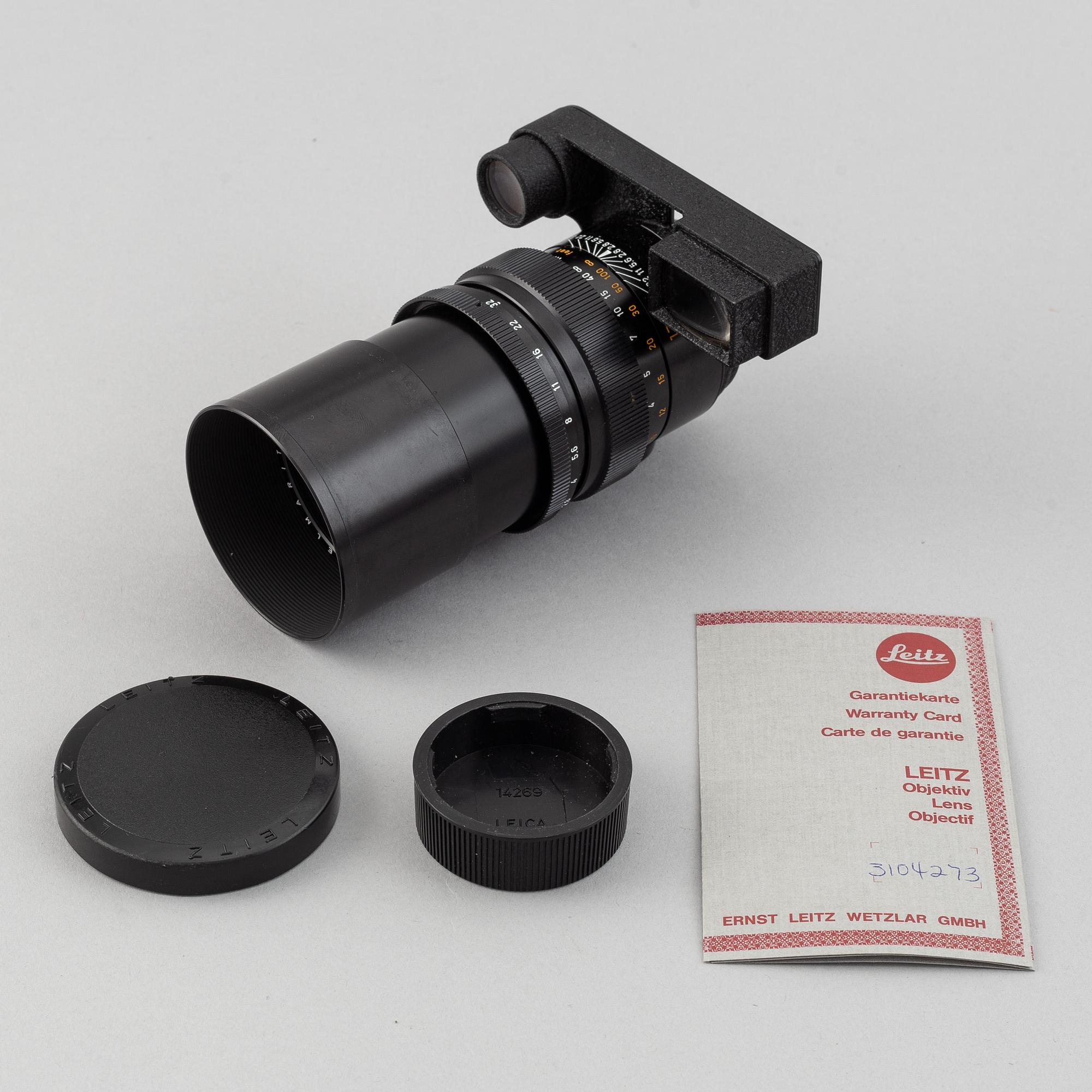 Leitz Canada, Elmarit 1:2,8/135mm, no 3104273, 1981.