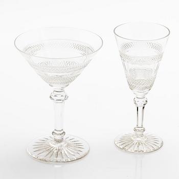 Edward Hald, Glass service, 68 pieces, “Rio”, Orrefors.