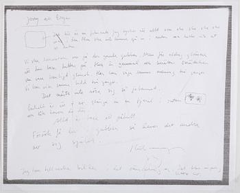 STIG CLAESSON, kritteckning, osignerad.