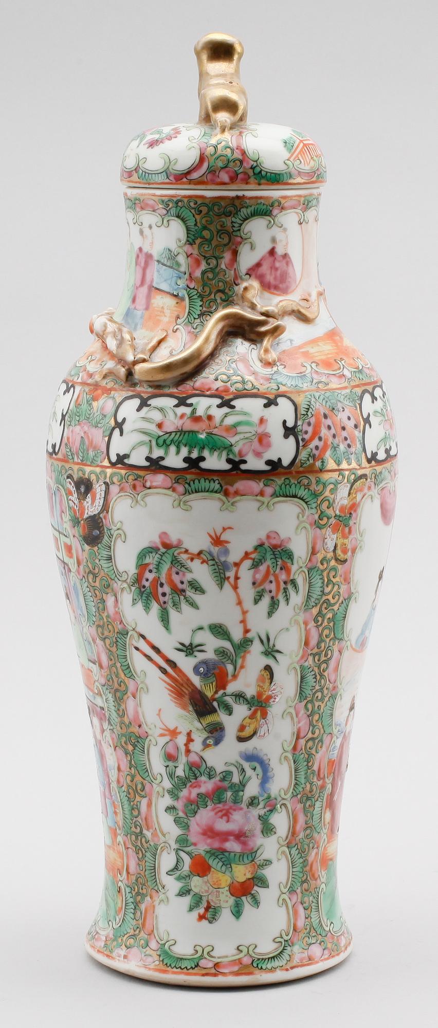 LOCKURNA, porslin, Kina, Kanton, 1800-tal.