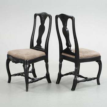 STOLAR, 6 st, senbarockstil, 1900-talets första hälft.