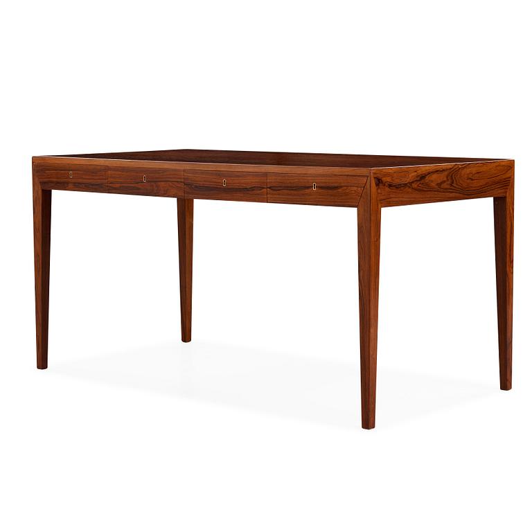 SEVERIN HANSEN, attributed to, a palisander desk, Denmark 1960's.