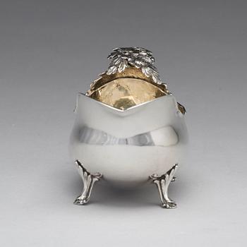 A Swedish 18th century parcel-gilt silver cream-jug, mark of Petter Åkerman, Stockholm 1782.
