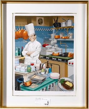 GREDER, ULF, färglitografi. Sign och numr 238/360.