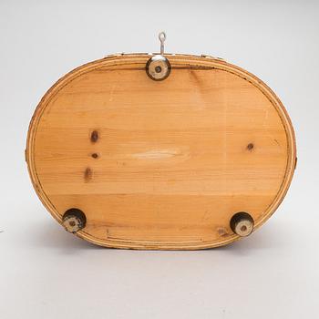 A sami handicraft / duodji 'Giisa'-coffin reportedly made in  Sorsele 1962.