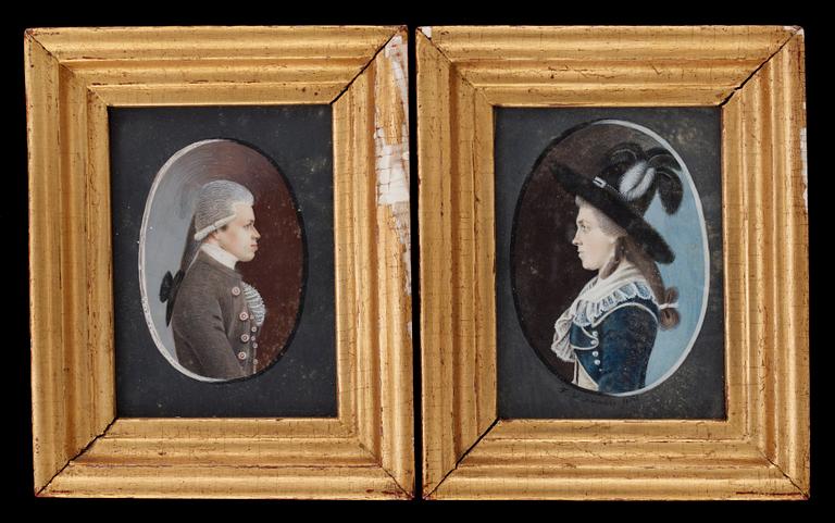 Herr- och damporträtt.