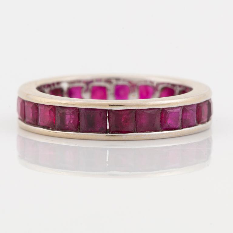 Ruby eternity ring.