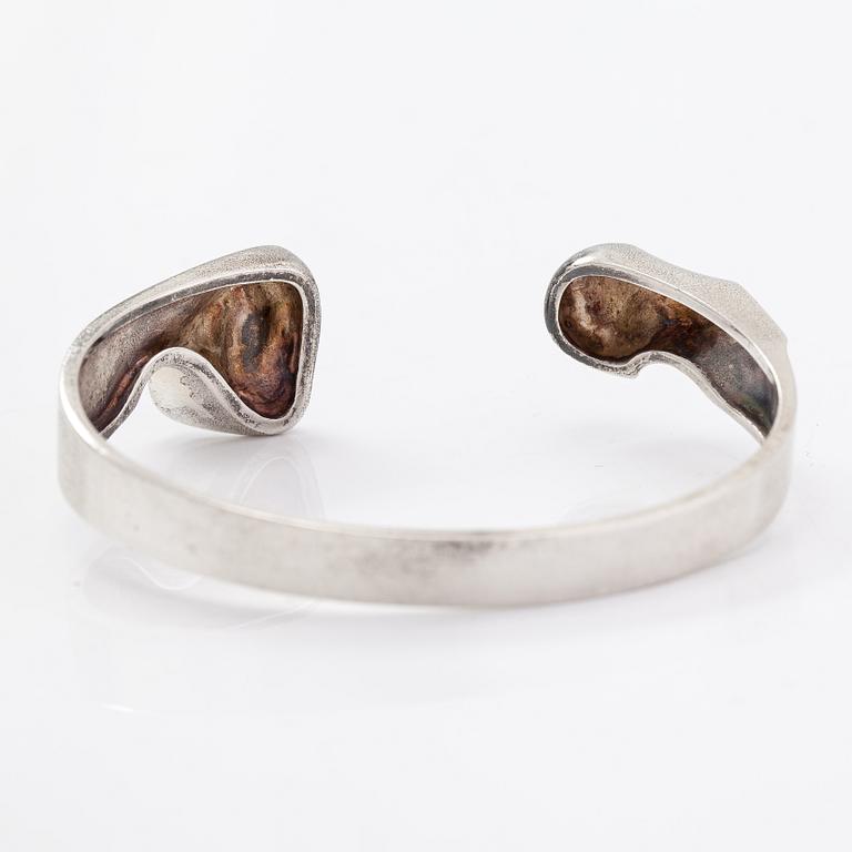 Björn Weckström, A sterling silver bracleet "Apollo". Lapponia 1978.