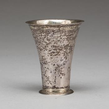 BÄGARE, silver, Carl Fredrik Seseman, Arboga 1790. Ca. 68 g.