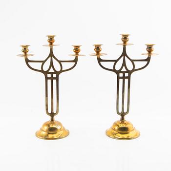 Kandelabrar ett par Jugend tidigt 1900-tal.