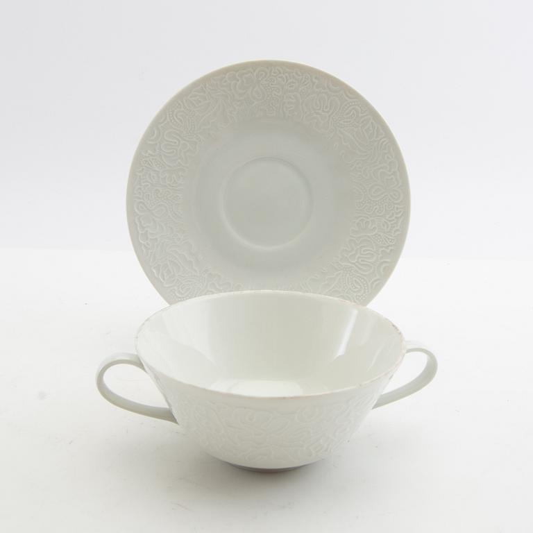 Broth cups 10 pcs Hutschenreuther Germany mid/second half of the 20th century porcelain.
