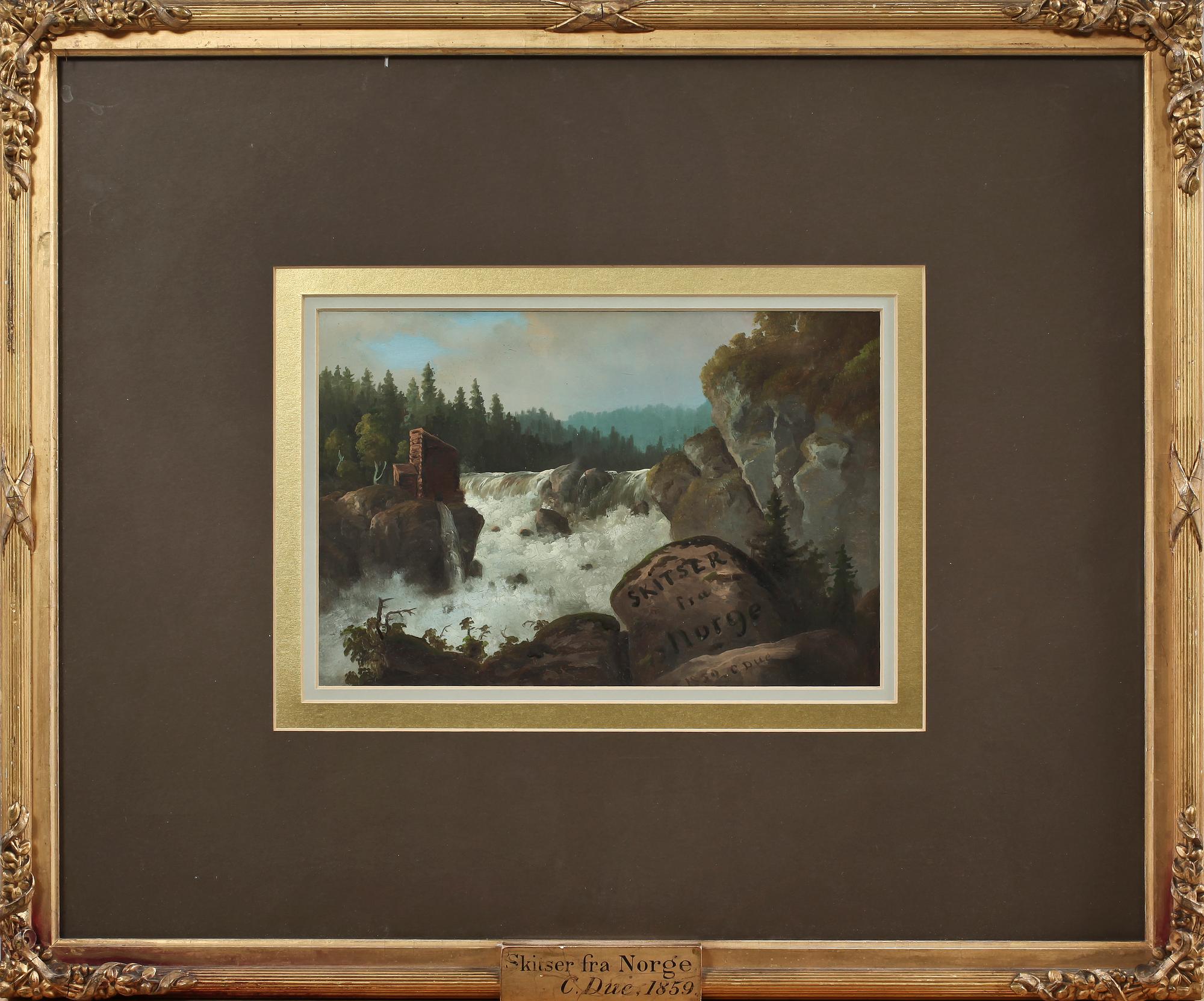 CHRISTIAN DUE, oljemålning, sign o dat 1859.
