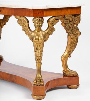 A presumably Austrian Empire centre table, early 19th century.