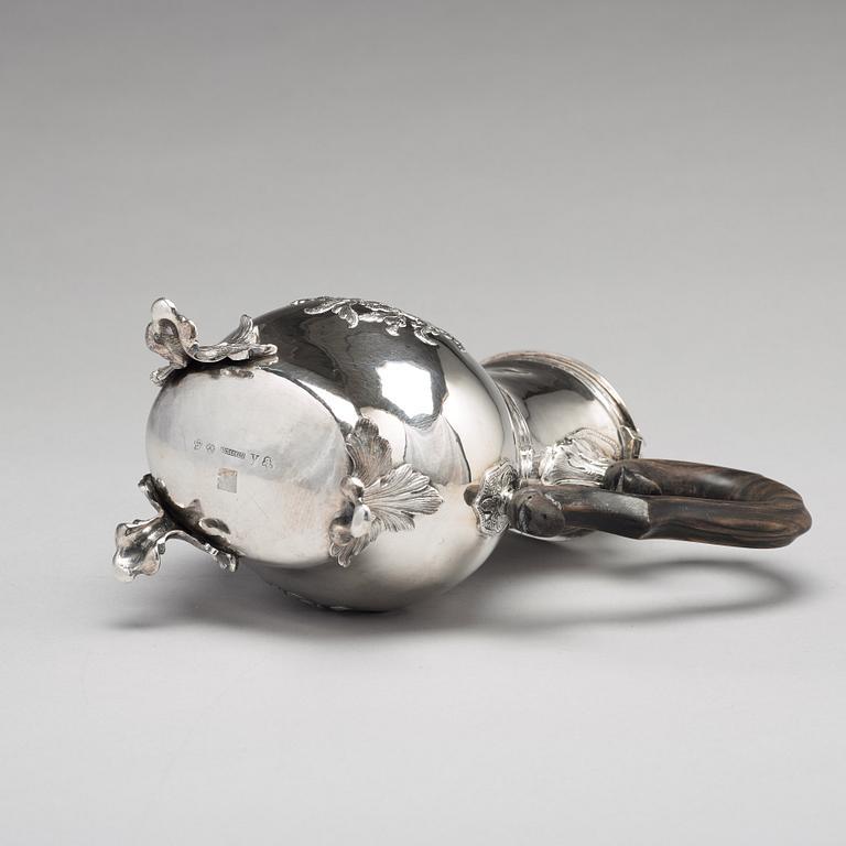 Peter Ohlijn, kaffekanna, silver Karlskrona 1780. Rokoko.