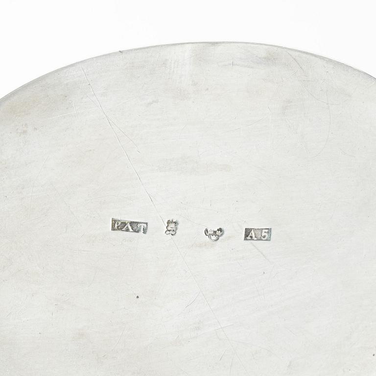 A Swedish silver snuff box, mark of Peter Andreas Thomasson, Karlskrona, 1855.