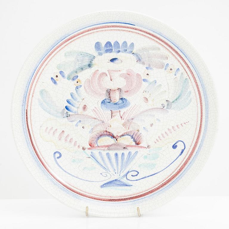 Birger Kaipiainen, tallrik, keramik, signerad BK Arabia Suomi.