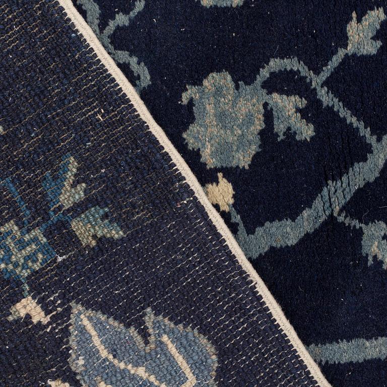 RUGS, 2 pieces, semi-antique Baotou, China, ca 110 x 58 and 111 x 60,5 cm.