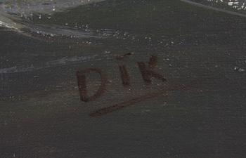 DIK, PIETER, olja på duk, signerad.