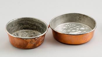FORMAR, 2 st, koppar, 1800/1900-tal.