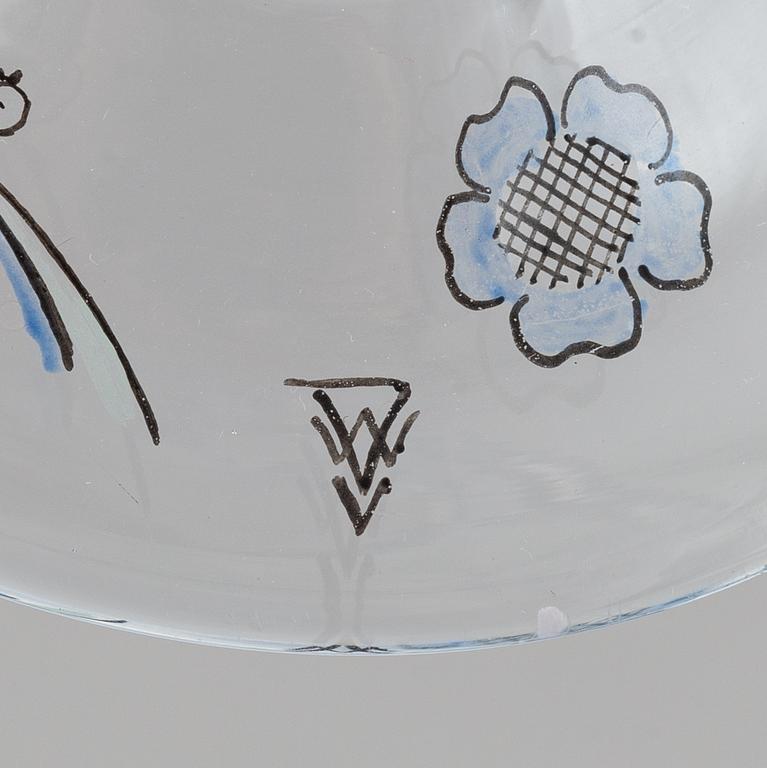 A Wiener Werkstätte glass vase, early 20th Century.