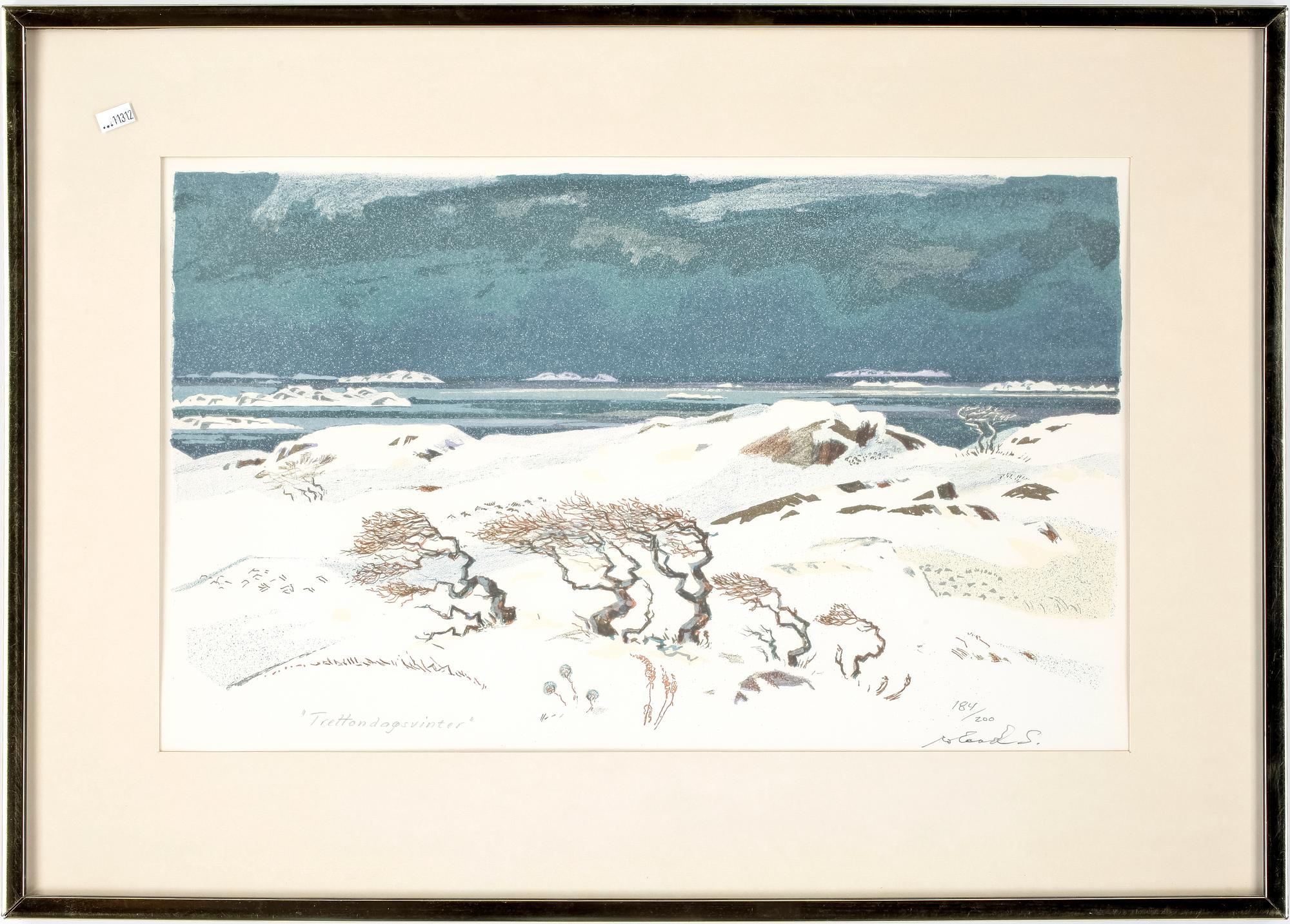 ROLAND SVENSSON, 6 st litografier, sign.