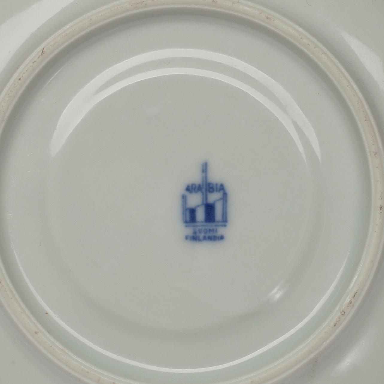 KAFFESERVIS, 14 delar, porslin, "Singapore" Arabia 1932-49 och 1964-71.
