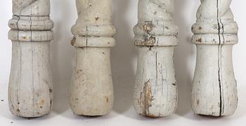 KOLONNER, 4 st, 1800-tal.