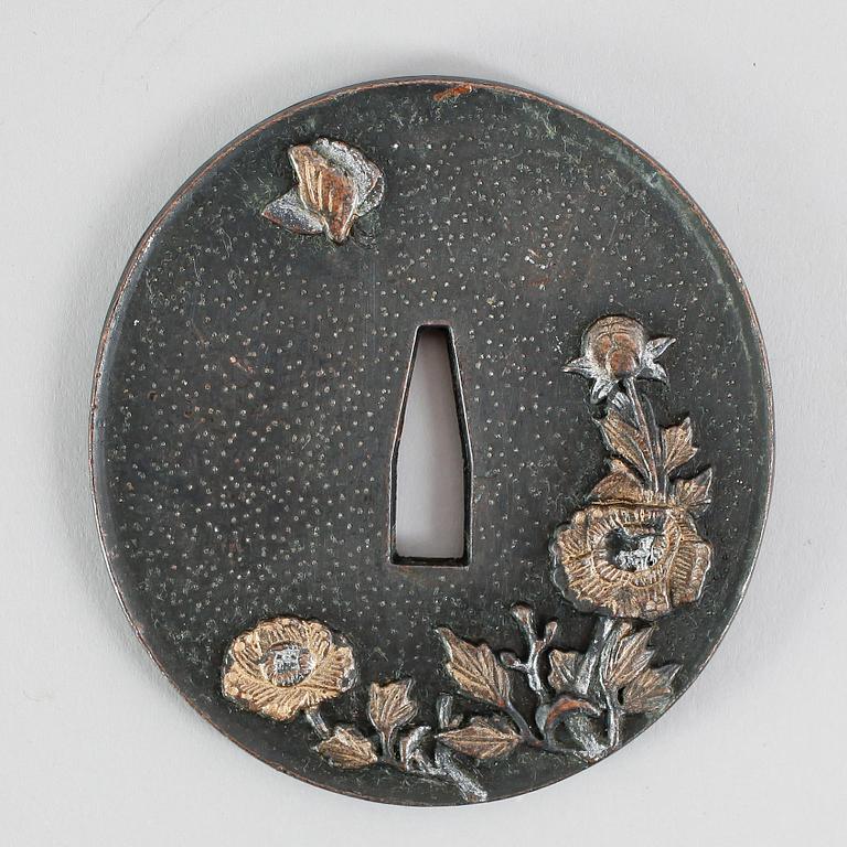 TSUBA, järn, Japan, 1800-talets andra hälft.