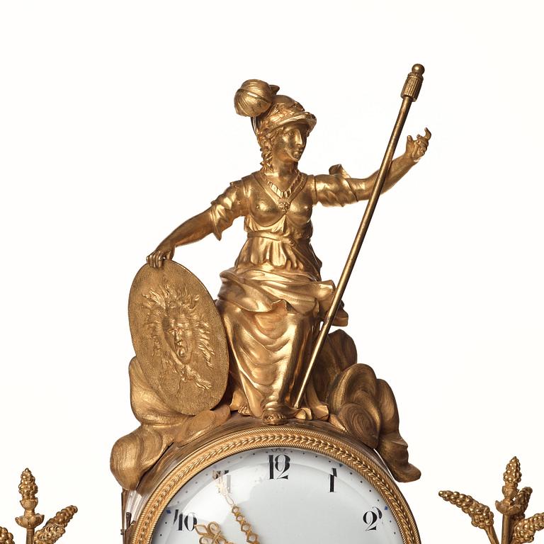 A Louis XVI 18th century mantel clock.