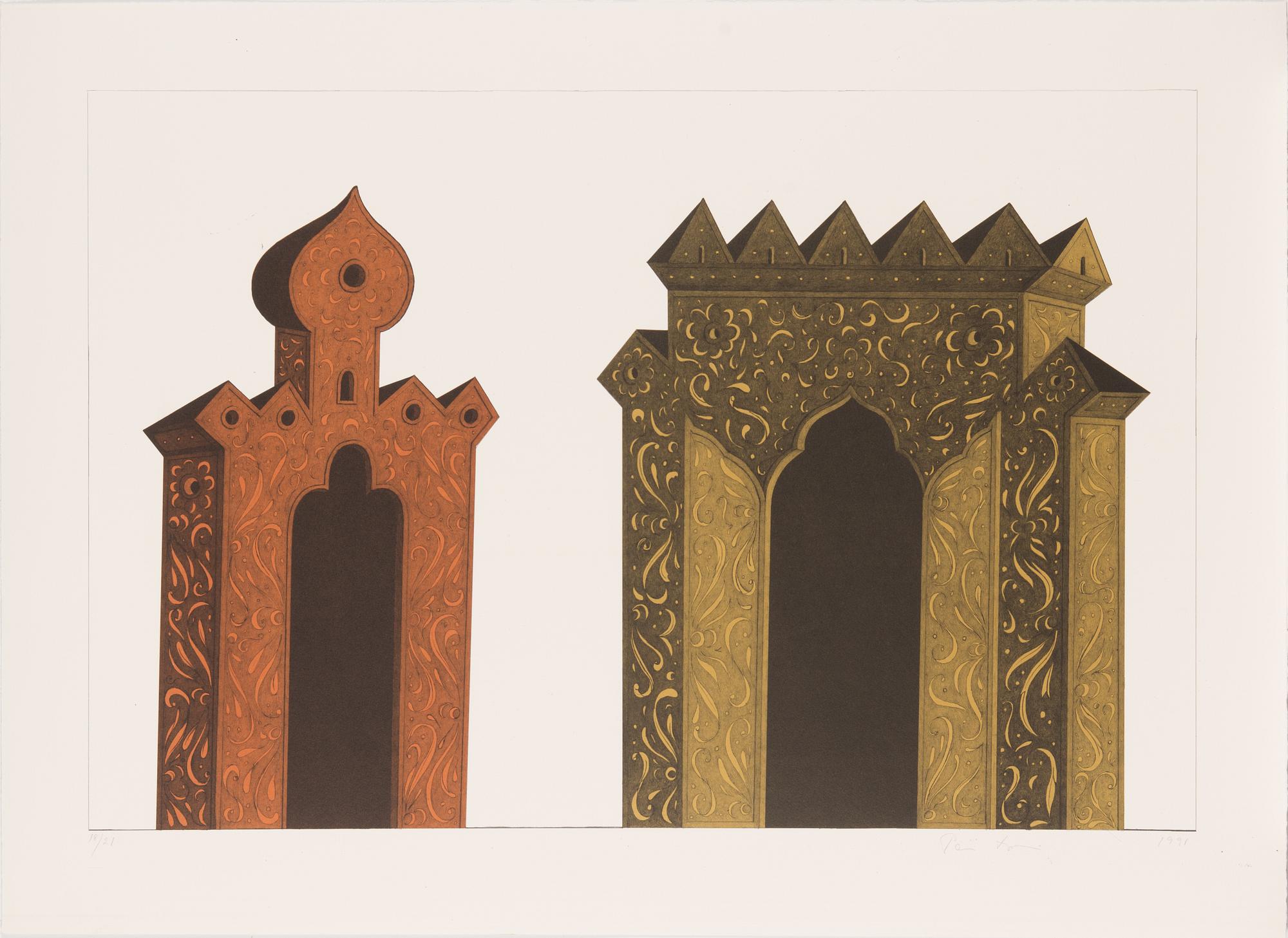 Päivi Lempinen, lithograph, signed and dated 1991, numbered 18/21.