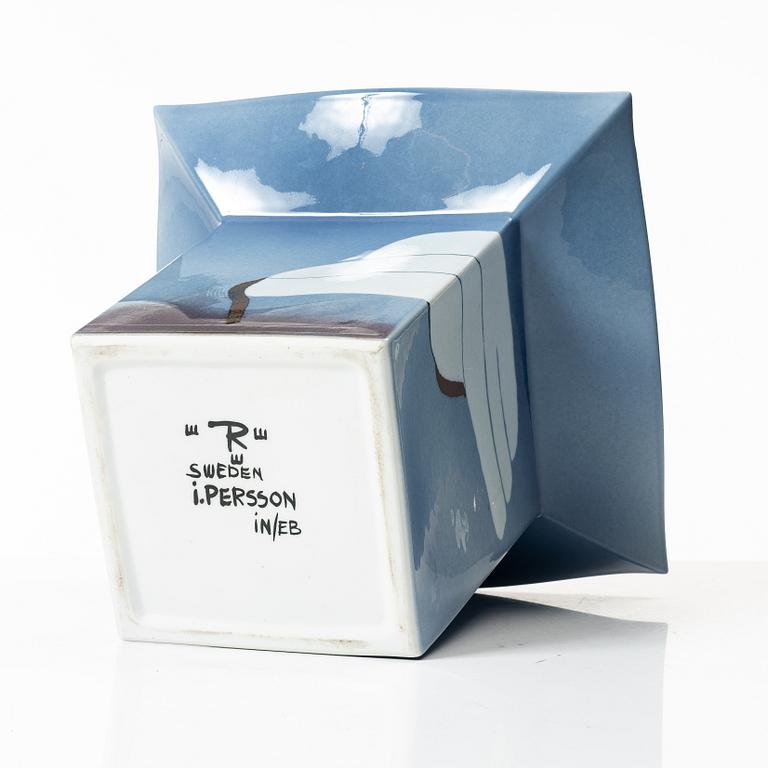 Inger Persson, A porcalein vase, Rörstrand, Sweden.