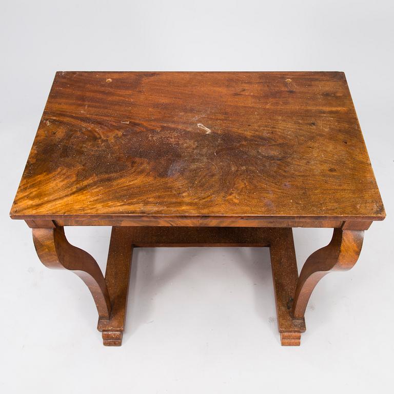 A Biedermeier style mirror and console table from the latter part of the 19th Century.