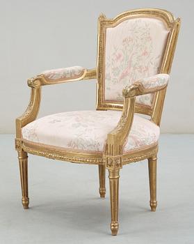 KARMSTOL, gustaviansk stil, 1900-tal.