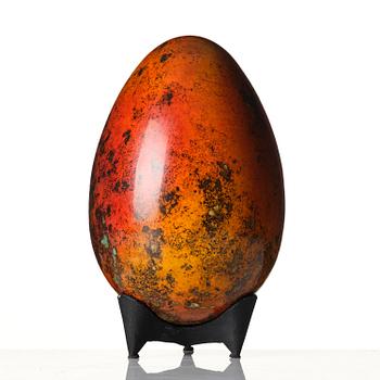 Hans Hedberg, a faience sculpture of an egg, Biot, France.