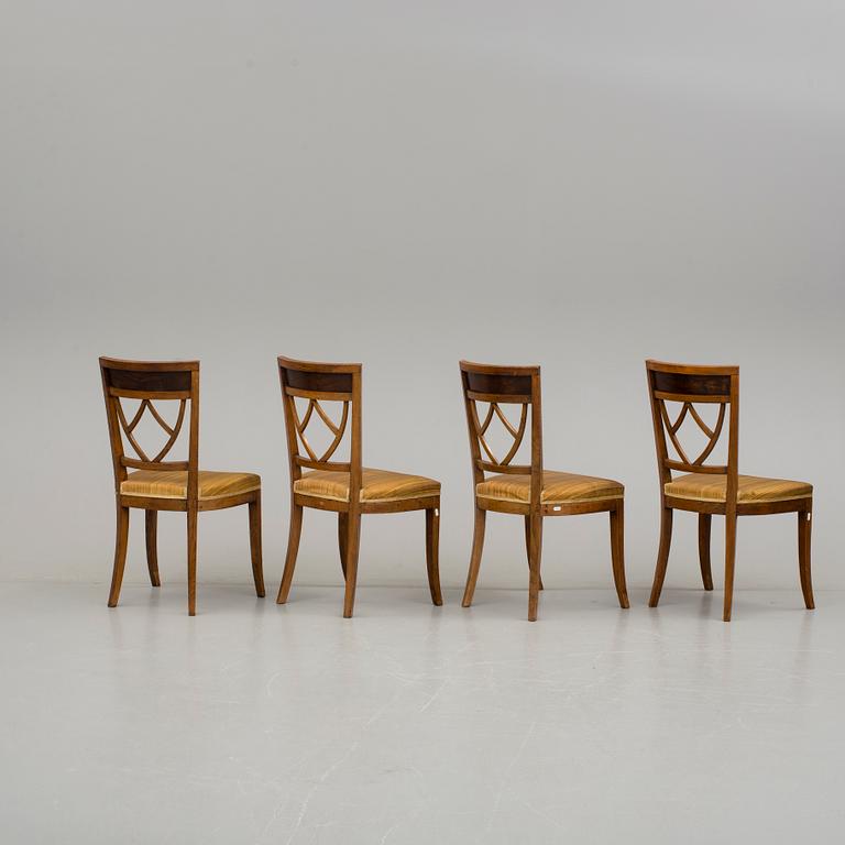 STOLAR, 4 stycken, engelsk stil, 1800-tal.