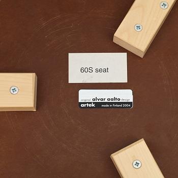 PALLAR, 4 st, modell E 60. design Alvar Aalto för Artek, Finland, 2004.